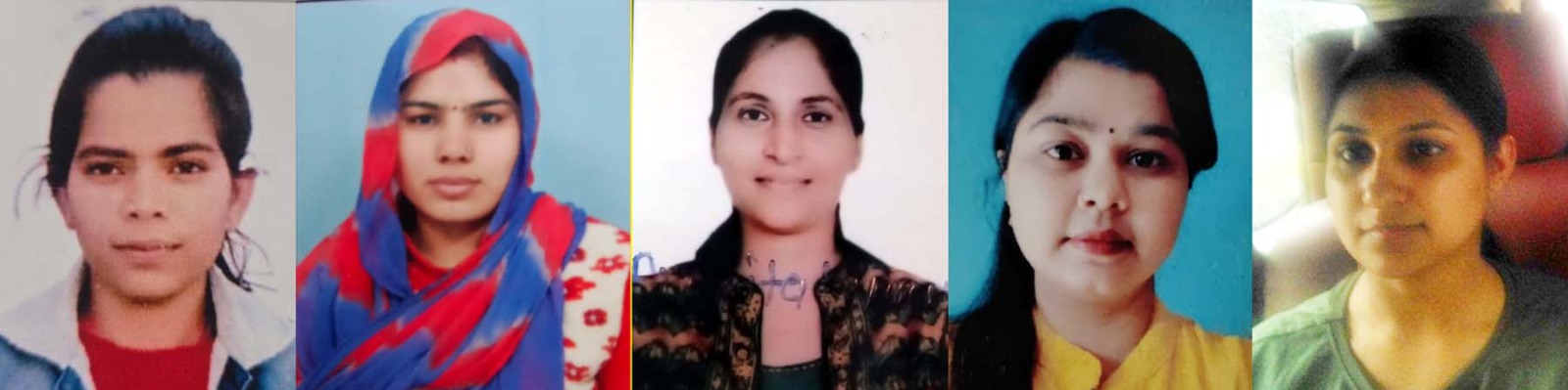 हरियाणा पुलिस की सहायता से परीक्षा देने वाली अभ्यर्थी