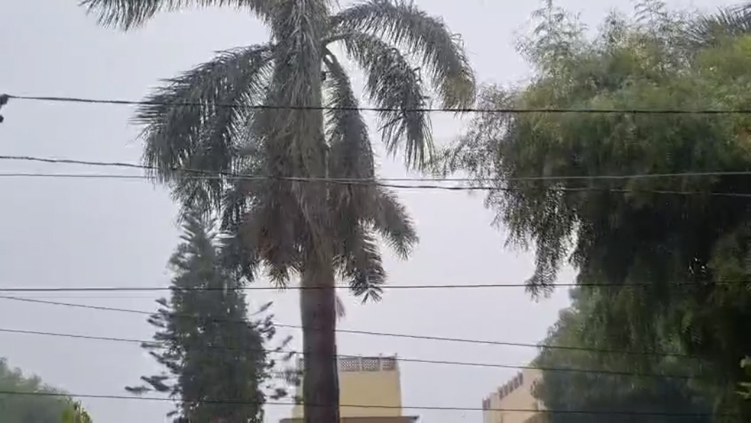 Heavy rain in Ajmer, pleasant weather Heavy rain in Ajmer, pleasant weather