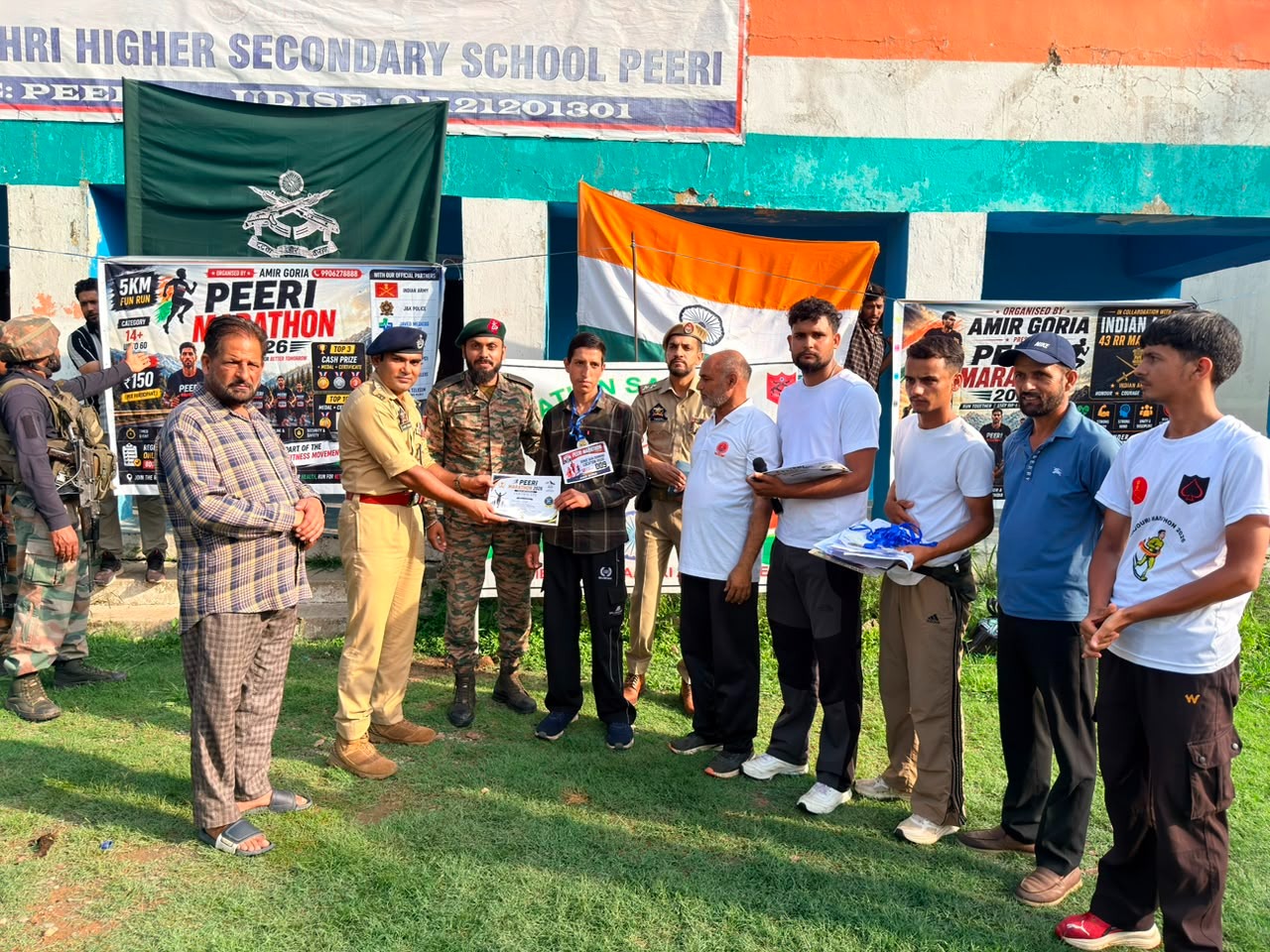 राजौरी में नशा मुक्ति के संदेश के साथ मैराथन, 125 युवाओं व स्थानीय लोगों ने लिया भाग