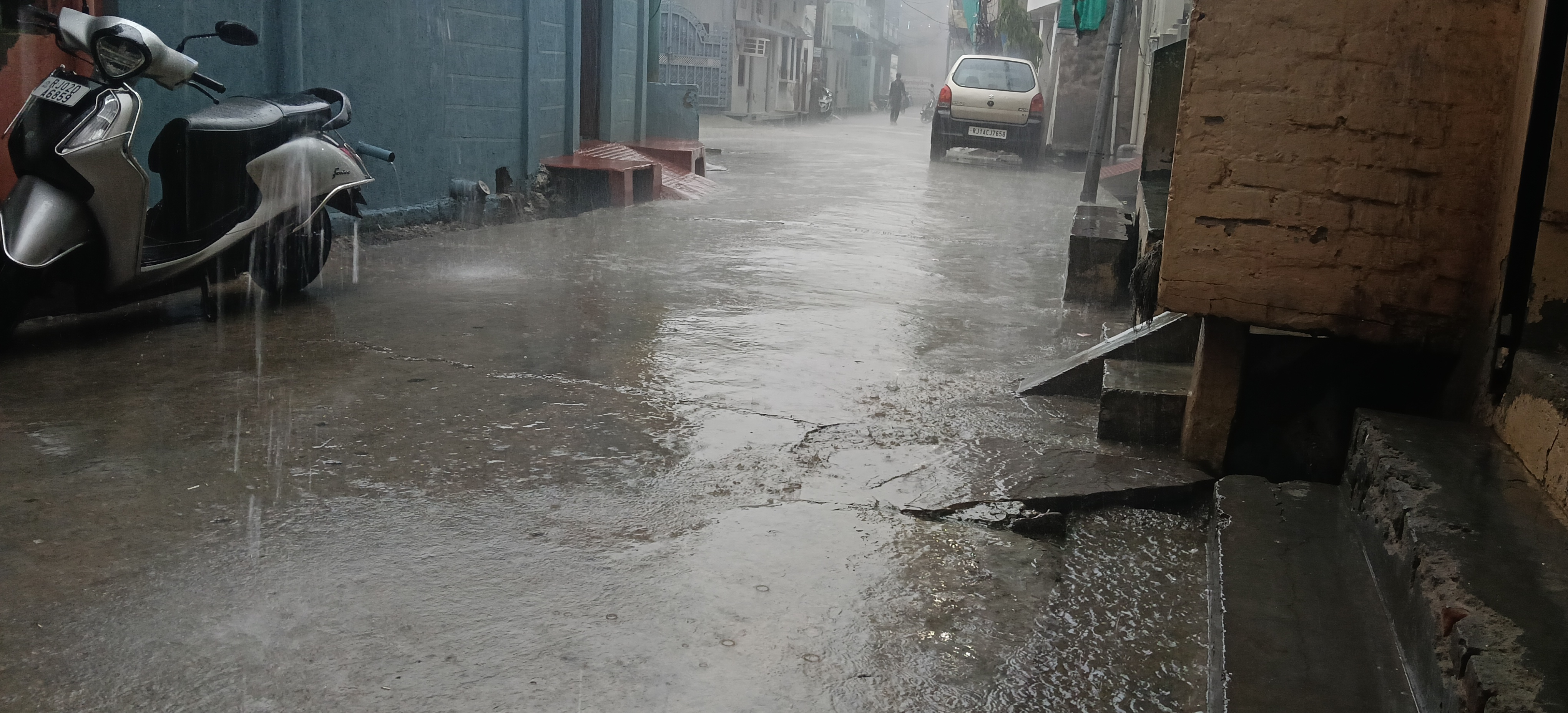 अलवर. शहर में हुई बारिश। अलवर. शहर में हुई बारिश।