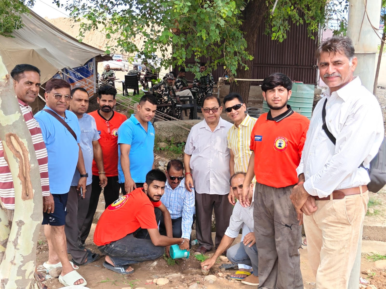 Tree plantation drive organized at Shiv Dham, Chhann Arorian.