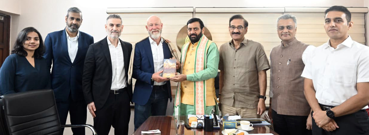 हरियाणा के मुख्यमंत्री नायब सैनी आइकिया इंडिया कंपनी के प्रतिनिधियों के साथ बैठक करते हुए