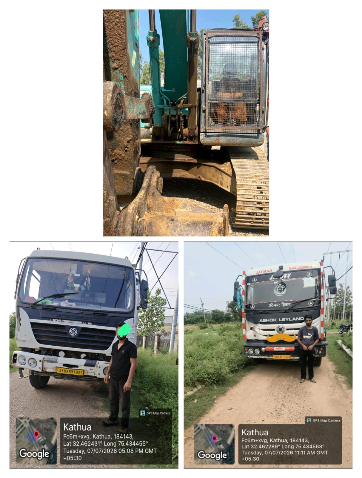 Two dumpers and one excavator machine involved in illegal mining seized. Two dumpers and one excavator machine involved in illegal mining seized.