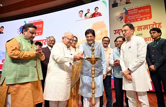 भारतीय व्यापार महोत्सव को संबोधित करते हुए वाणिज्य मंत्री पीयूष गोयल