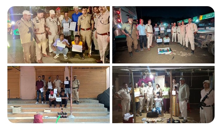 अलग-अलग अभियानों में मादक पदार्थों के साथ गिरफ्तार आरोपितों की तस्वीर। अलग-अलग अभियानों में मादक पदार्थों के साथ गिरफ्तार आरोपितों की तस्वीर।