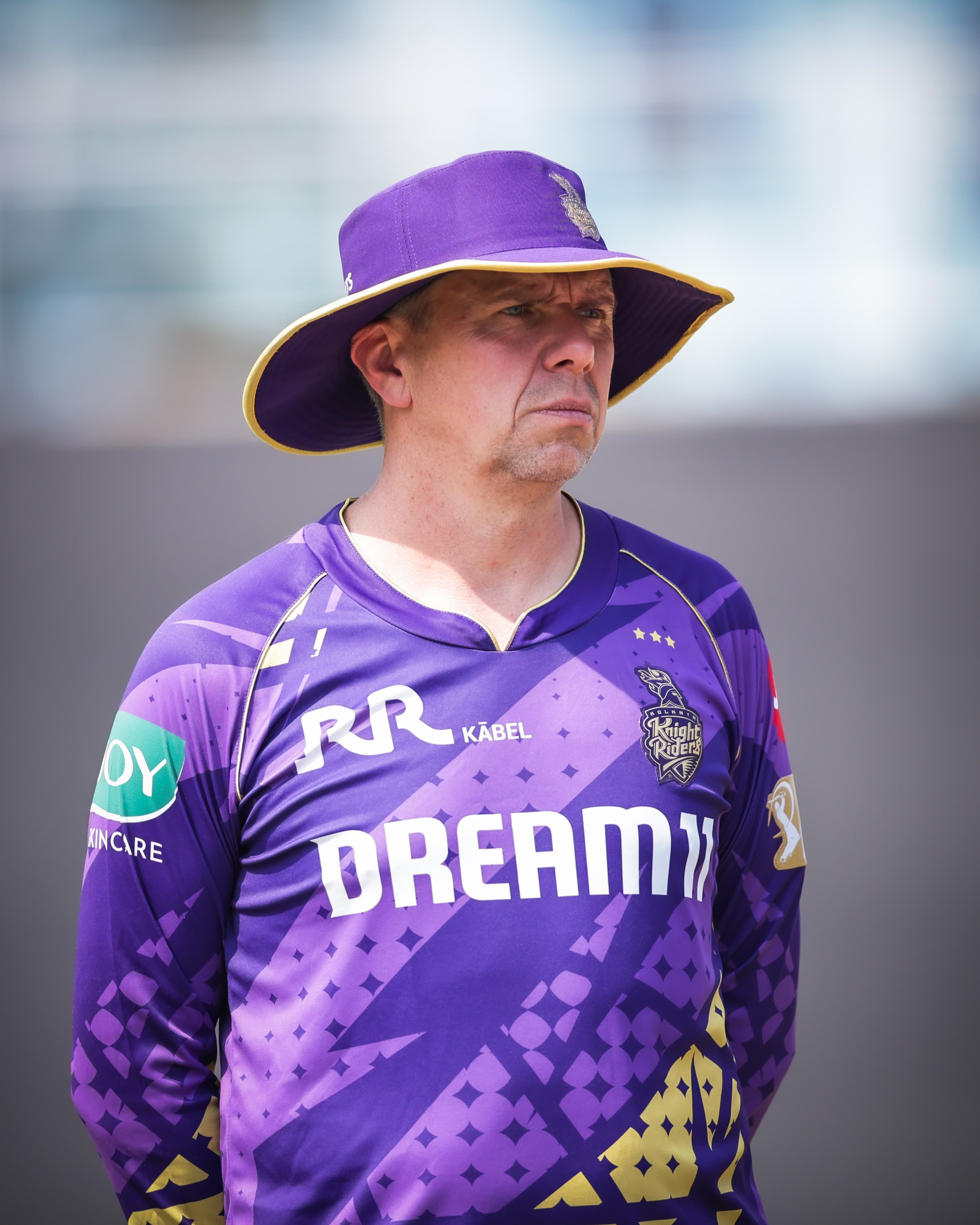 KKR spin bowling coach Carl Crow KKR spin bowling coach Carl Crow