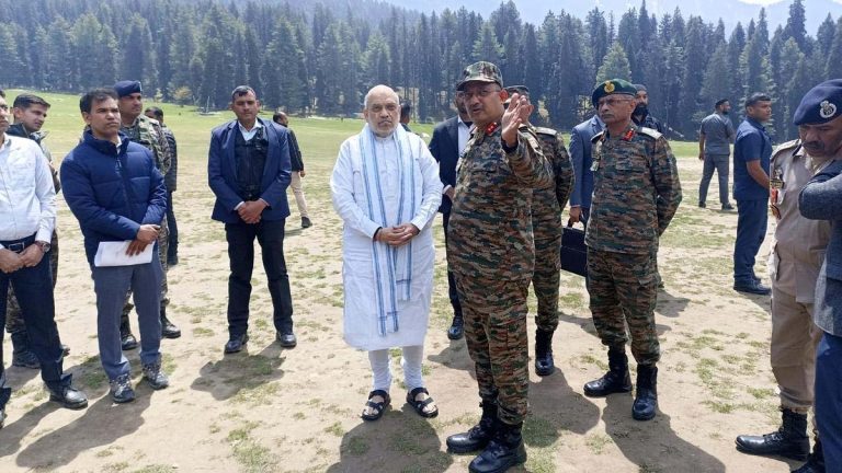Union Home Minister Amit Shah Visits Baisaran Meadow, Site Of Pahalgam Terror Attack Union Home Minister Amit Shah Visits Baisaran Meadow, Site Of Pahalgam Terror Attack