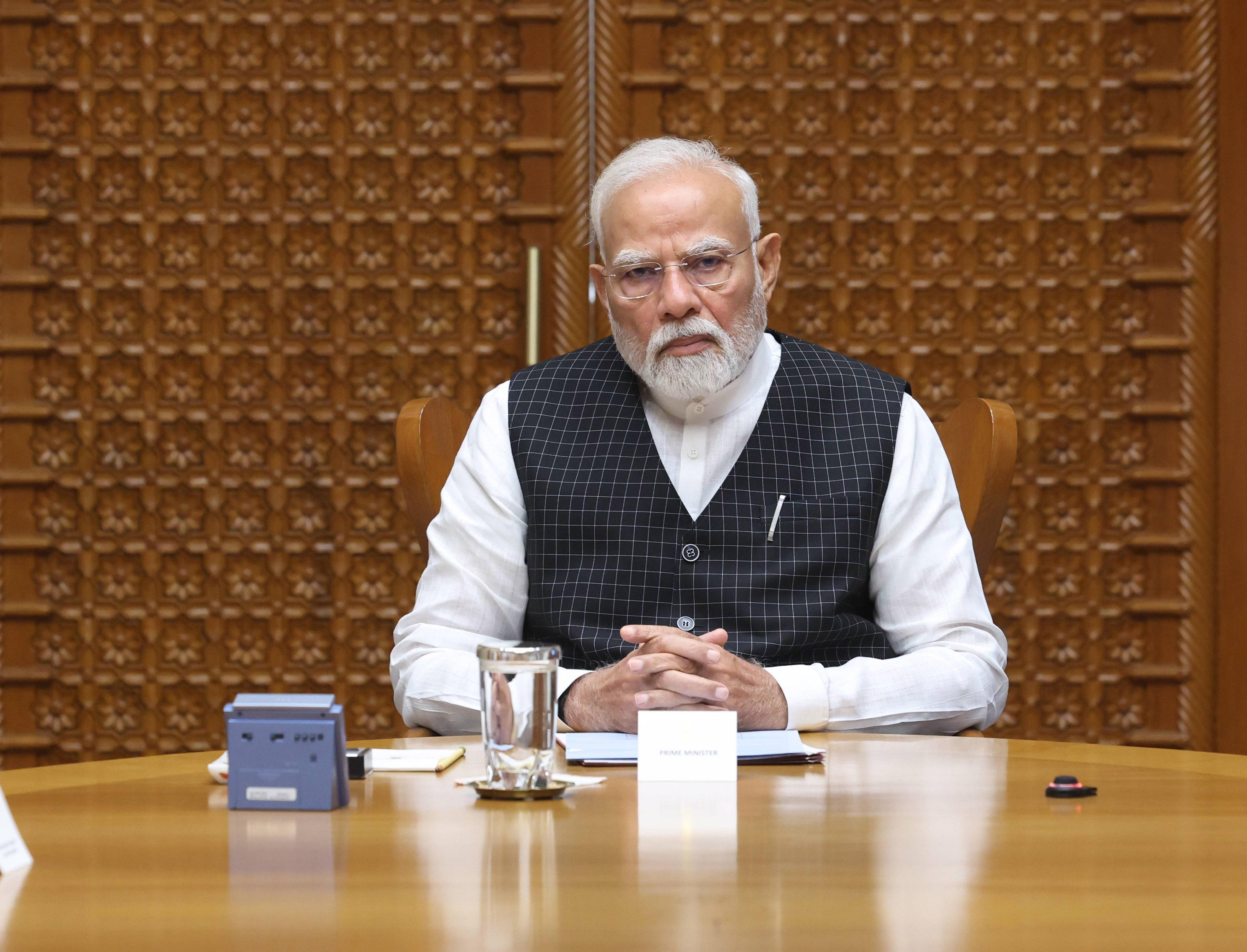 Prime Minister Narendra Modi presiding over the CCS meeting on Wednesday. Prime Minister Narendra Modi presiding over the CCS meeting on Wednesday.