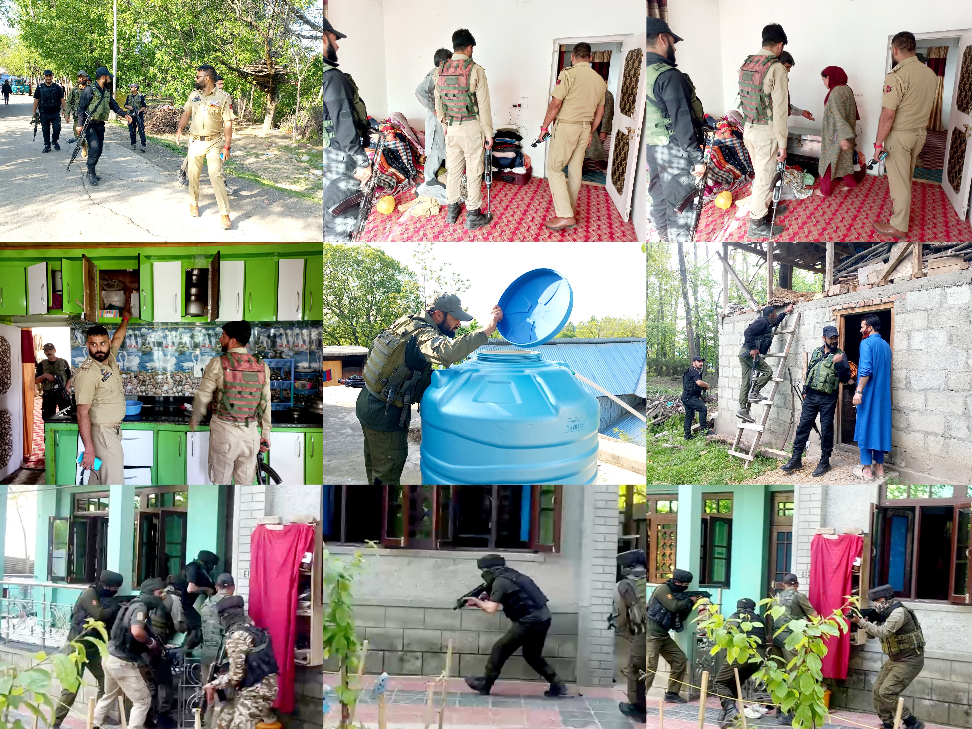 Kulgam Police Conduct raids at Multiple Locations Following Pahalgam Terror Attack Kulgam Police Conduct raids at Multiple Locations Following Pahalgam Terror Attack