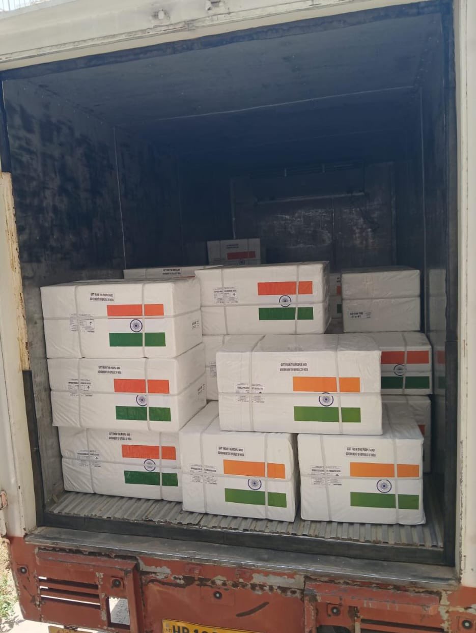 Medical assistance sent to Nepal by India. Medical assistance sent to Nepal by India.