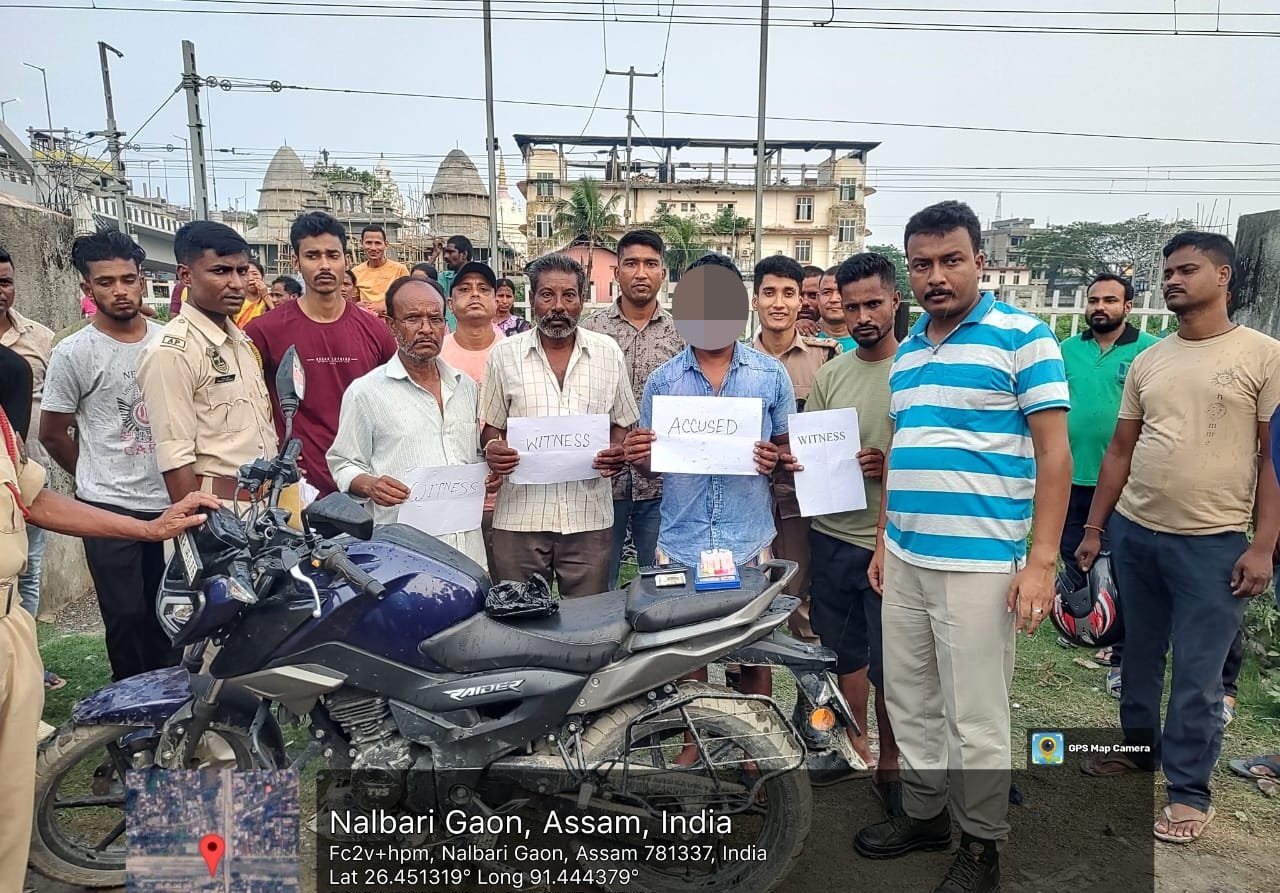 हेरोइन के साथ गिरफ्तार आरोपित की तस्वीर।