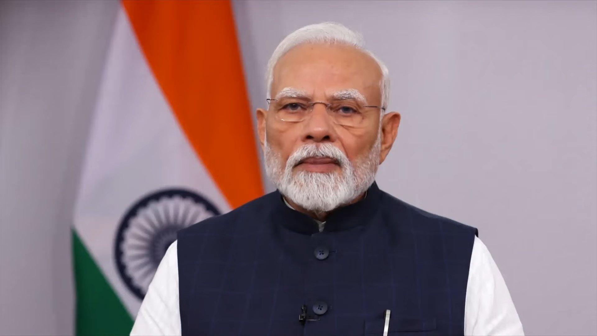 Prime Minister Narendra Modi addressed via video conferencing on Thursday. Prime Minister Narendra Modi addressed via video conferencing on Thursday.