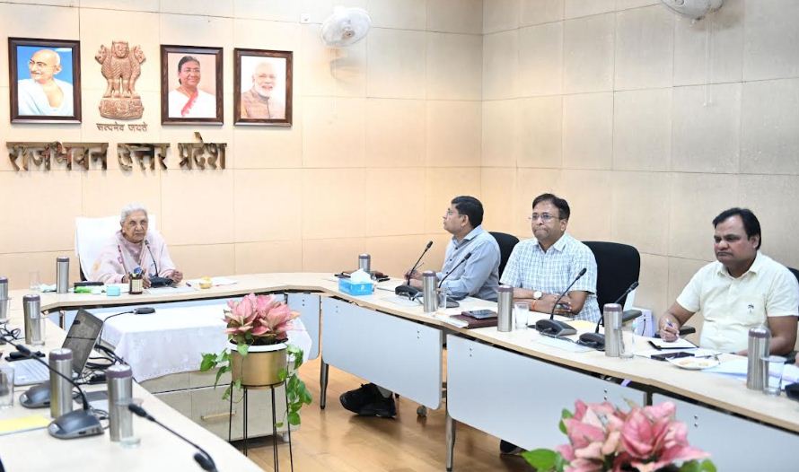 Uttar Pradesh Governor Anandiben Patel oversees preparations for International Yoga Day-2025 Uttar Pradesh Governor Anandiben Patel oversees preparations for International Yoga Day-2025