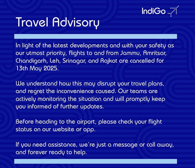 Travel Advisory by Indigo airlines Travel Advisory by Indigo airlines