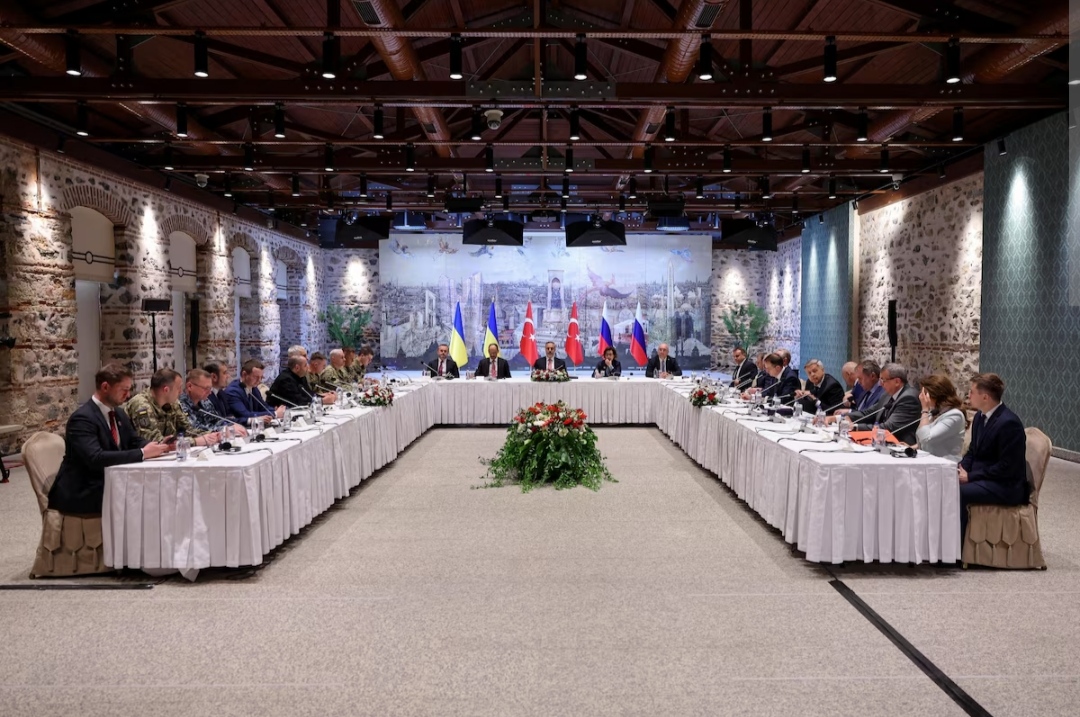 Turkish Foreign Minister Hakan Fidan chairs a meeting between Ukrainian and Russian negotiators in Istanbul, Turkey, May 16, 2025. Turkish Foreign Minister Hakan Fidan chairs a meeting between Ukrainian and Russian negotiators in Istanbul, Turkey, May 16, 2025.