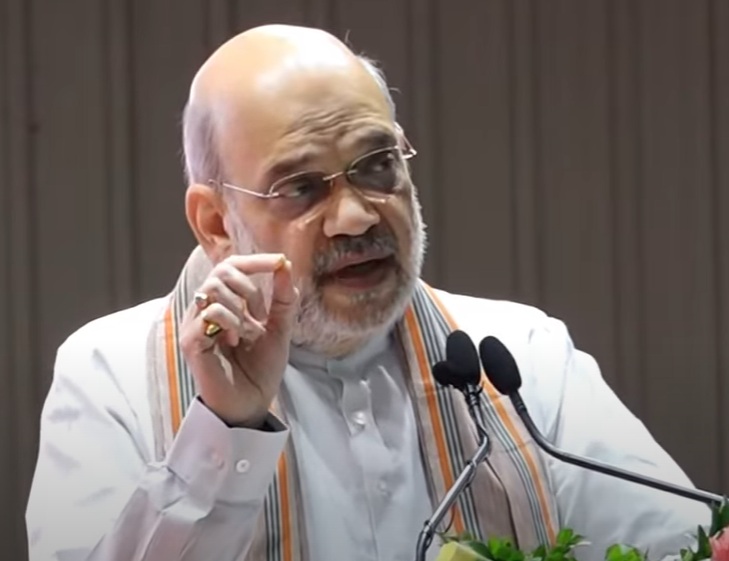 Union Minister Amit Shah at the conference held in Science City, Ahmedabad. Union Minister Amit Shah at the conference held in Science City, Ahmedabad.