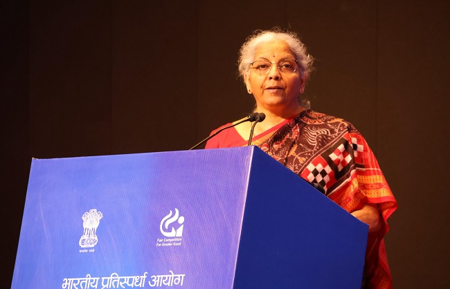 Nirmala Sitharaman addressing the 16th Annual Day program of CCI. Nirmala Sitharaman addressing the 16th Annual Day program of CCI.