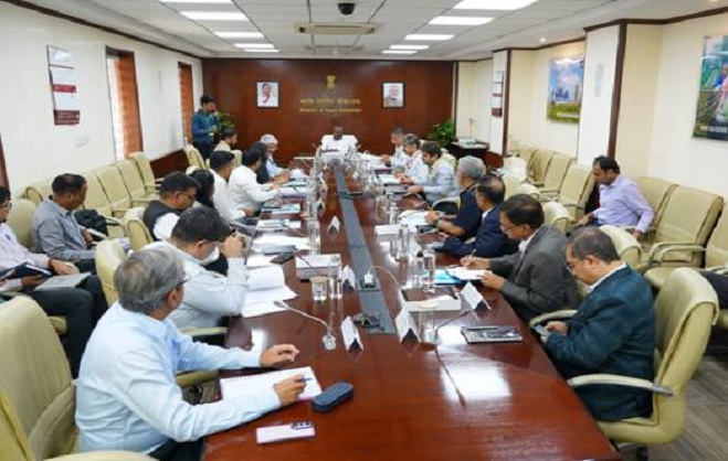 Heavy Industries Minister H.D. Kumaraswamy in the inter-ministerial meeting Heavy Industries Minister H.D. Kumaraswamy in the inter-ministerial meeting