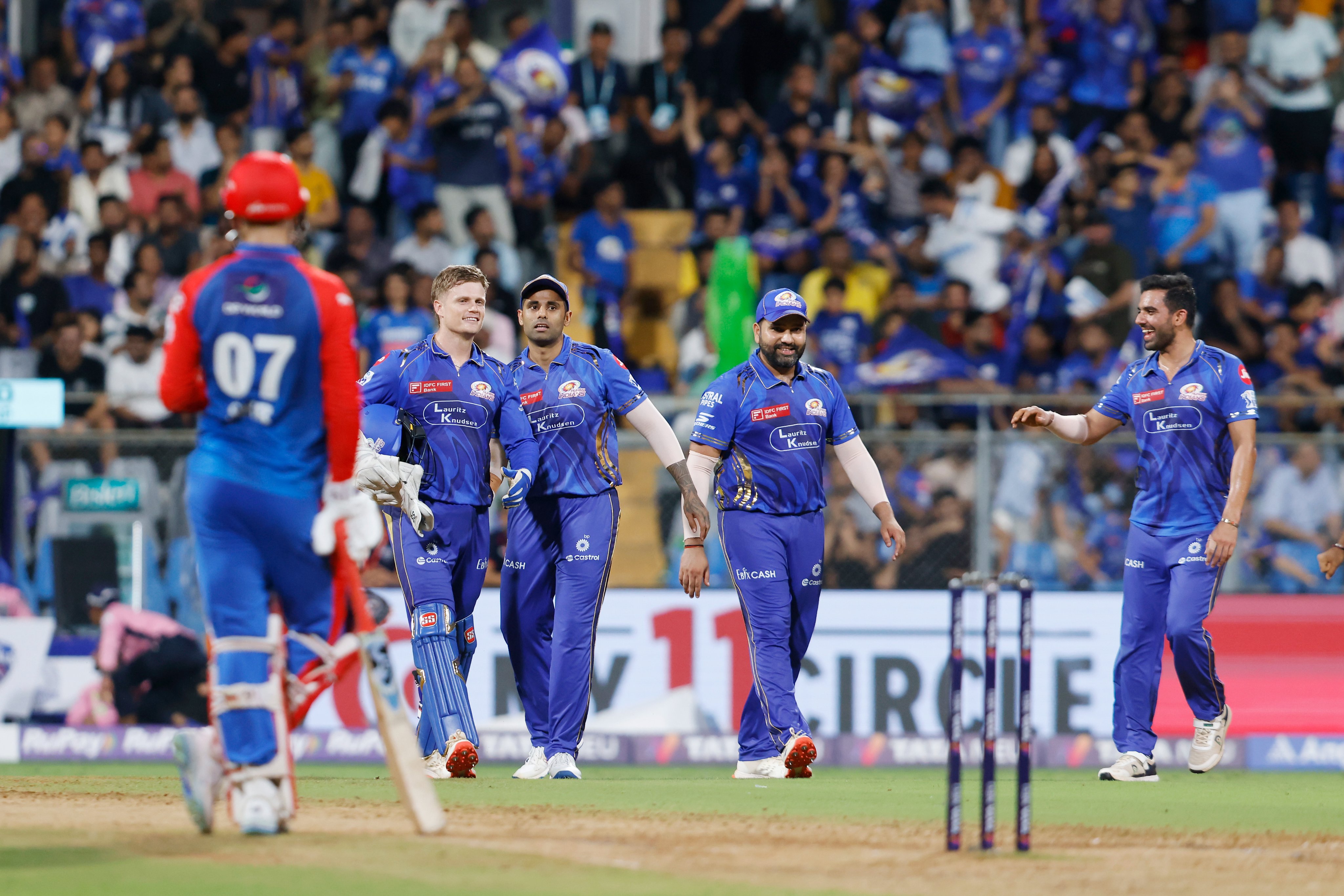 Mumbai defeated Delhi by 59 runs, becoming the fourth team to reach the IPL 2025 playoffs. Mumbai defeated Delhi by 59 runs, becoming the fourth team to reach the IPL 2025 playoffs.