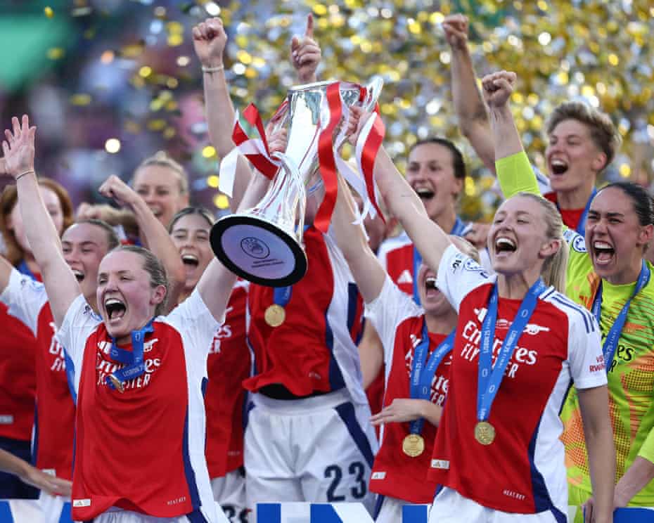 Arsenal defeats Barcelona, wins Women's Champions League. Arsenal defeats Barcelona, wins Women's Champions League.