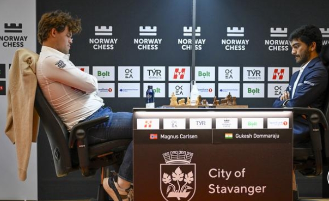 Carlsen Defeats Gukesh in Norway Chess 2025 Carlsen Defeats Gukesh in Norway Chess 2025