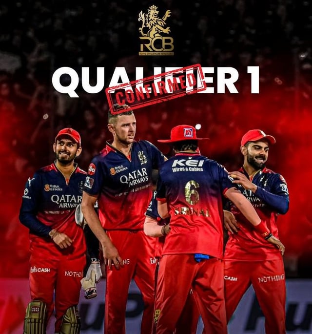 RCB defeat LSG and set to face PBKS in Qualifier 1 RCB defeat LSG and set to face PBKS in Qualifier 1