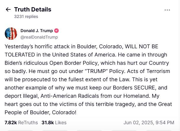 Source- Truth Social