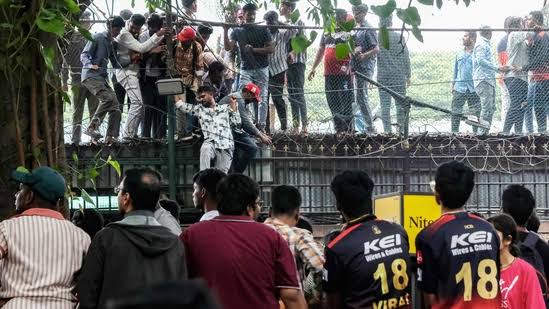 RCB expresses condolences over the death of 11 people in a stampede outside Chinnaswamy Stadium RCB expresses condolences over the death of 11 people in a stampede outside Chinnaswamy Stadium
