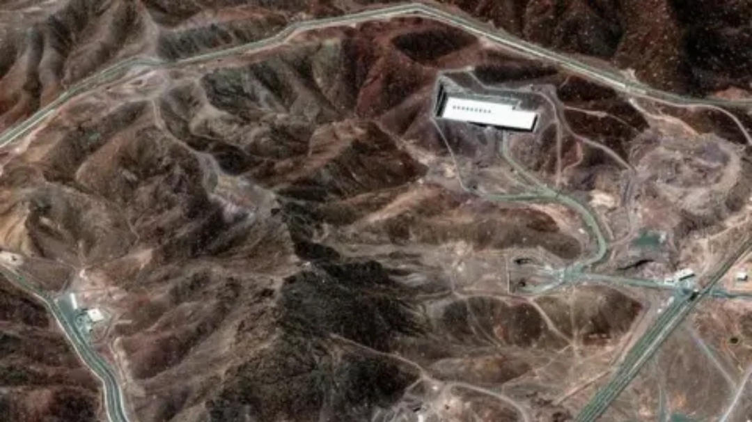 A satelite image of Fordo, one of three Iranian nuclear sites hit by Trump A satelite image of Fordo, one of three Iranian nuclear sites hit by Trump