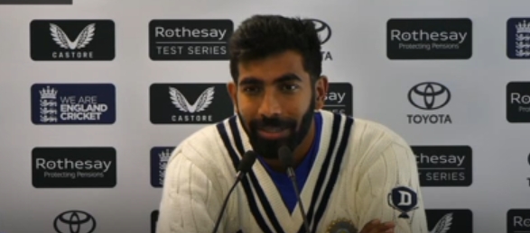 Jasprit Bumrah speaking at the press conference. Jasprit Bumrah speaking at the press conference.