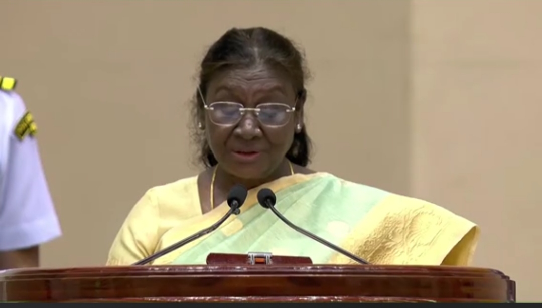 President Droupadi Murmu addressing the ceremony President Droupadi Murmu addressing the ceremony