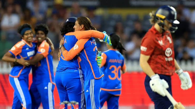 The Indian women's cricket team beats England by 24 runs, leading the series 2-0. The Indian women's cricket team beats England by 24 runs, leading the series 2-0.
