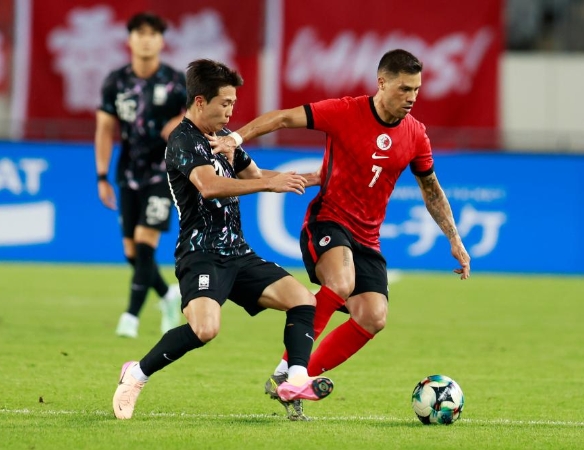 South Korea wins East Asian Cup match against Hong Kong 2-0. South Korea wins East Asian Cup match against Hong Kong 2-0.