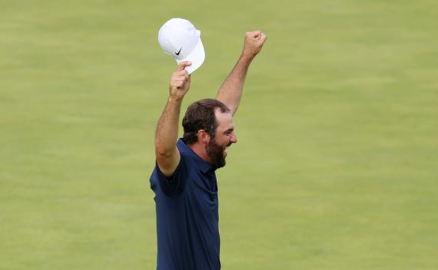 American golfer Scottie Scheffler wins first British Open title American golfer Scottie Scheffler wins first British Open title