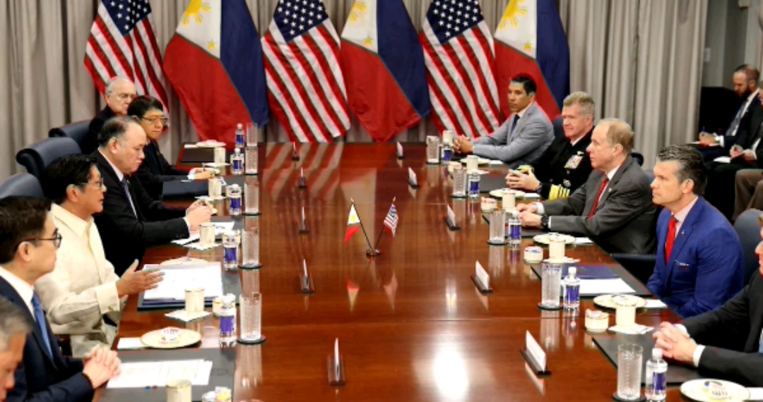 Defense Secretary Pete Hegseth meets with Philippine President Ferdinand Marcos Jr. at the Pentagon, in Washington. Defense Secretary Pete Hegseth meets with Philippine President Ferdinand Marcos Jr. at the Pentagon, in Washington.