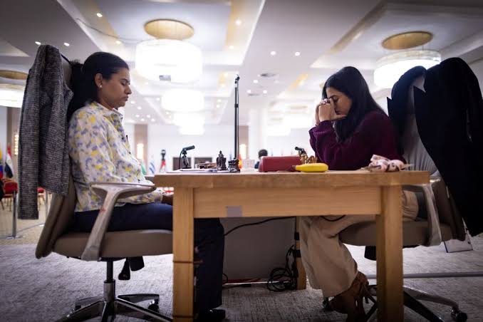 Deshmukh and Humpy draw in intense Women's Chess World Cup final. Deshmukh and Humpy draw in intense Women's Chess World Cup final.
