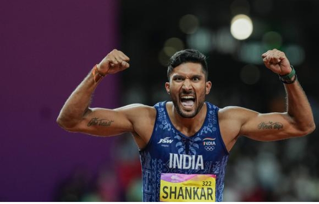Tejaswin Shankar breaks decathlon National Recor Tejaswin Shankar breaks decathlon National Recor