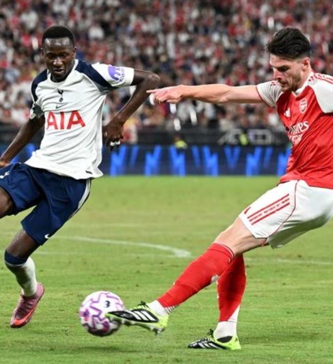 A view of the match between Tottenham Hotspur and Arsenal. A view of the match between Tottenham Hotspur and Arsenal.