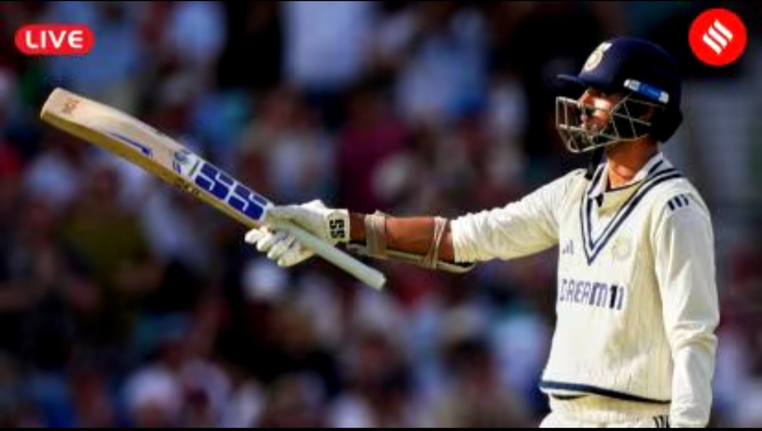 Washington Sundar in action.