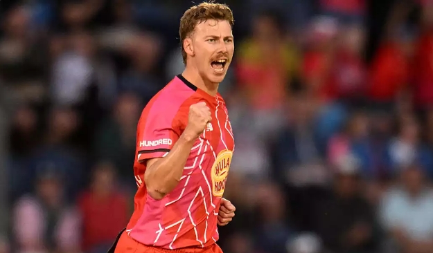 Welsh Fire fast bowler Riley Meredith