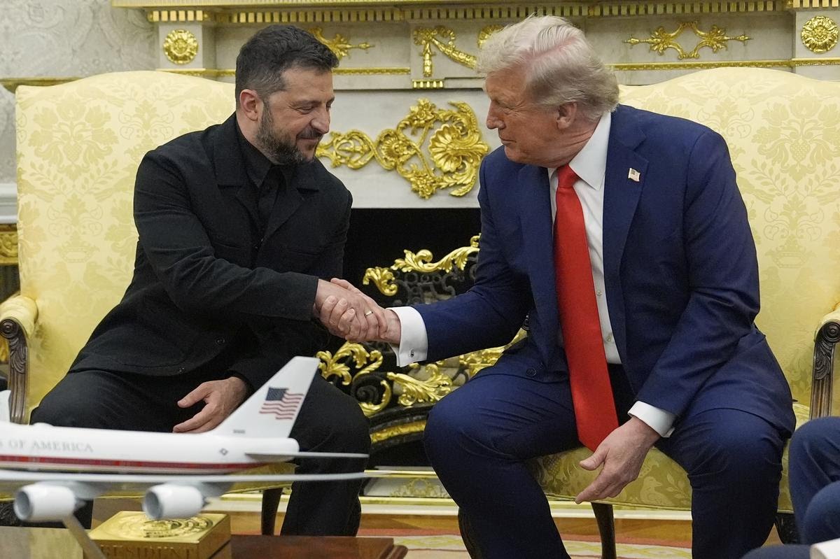 Trump Greets Zelenskyy at White House
