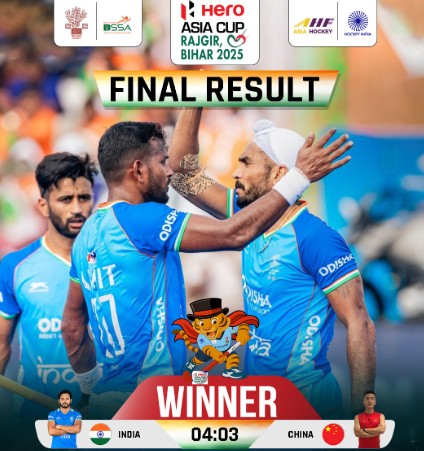 Asia Cup Hockey: India Edges Out China 4-3 in Thrilling Rajgir Opener with Harmanpreet’s Hat-Trick