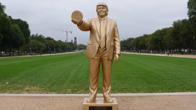 12-Foot Golden Trump Statue