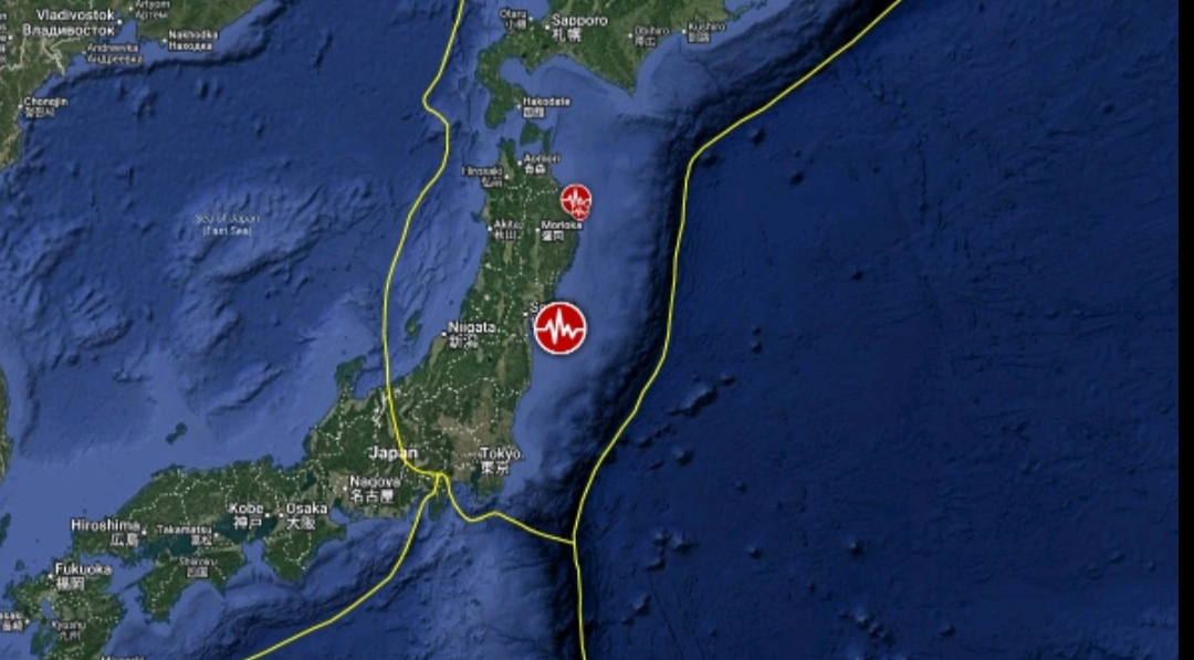 Epicenter of M6.0 earthquake near the east coast of Honshu, Japan on October 4, 2025 Epicenter of M6.0 earthquake near the east coast of Honshu, Japan on October 4, 2025