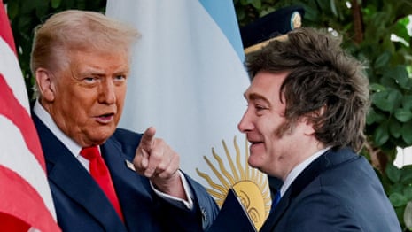 US President Donald Trump and Argentine President Javier Milei US President Donald Trump and Argentine President Javier Milei