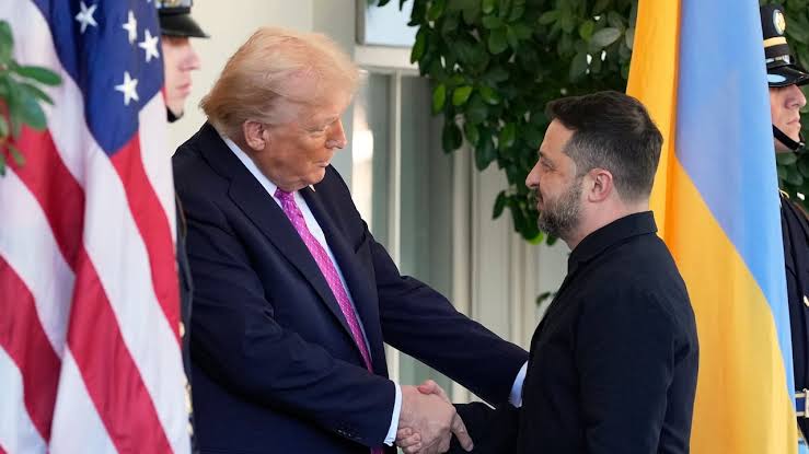 U.S. President Donald Trump met with Ukrainian President Volodymyr Zelensky U.S. President Donald Trump met with Ukrainian President Volodymyr Zelensky
