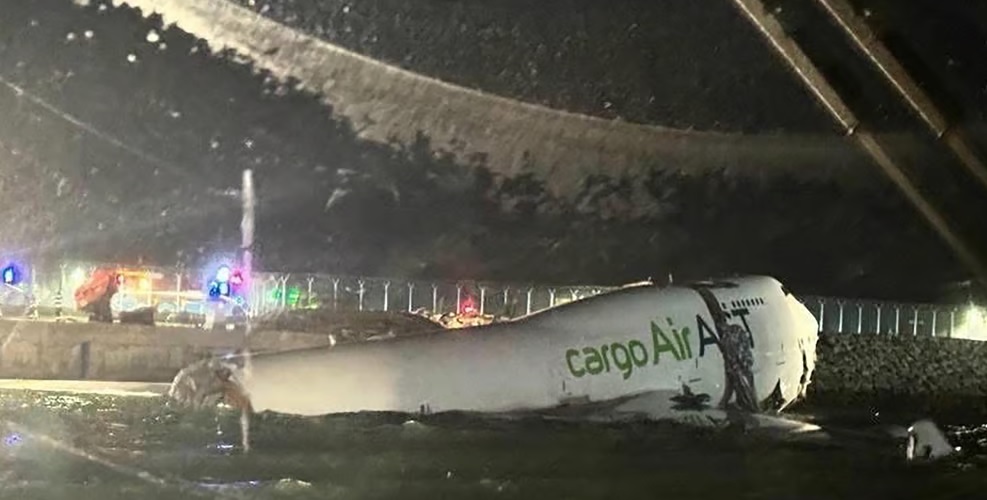 Two Dead as Dubai Cargo Plane Crashes at Hong Kong Airport Two Dead as Dubai Cargo Plane Crashes at Hong Kong Airport