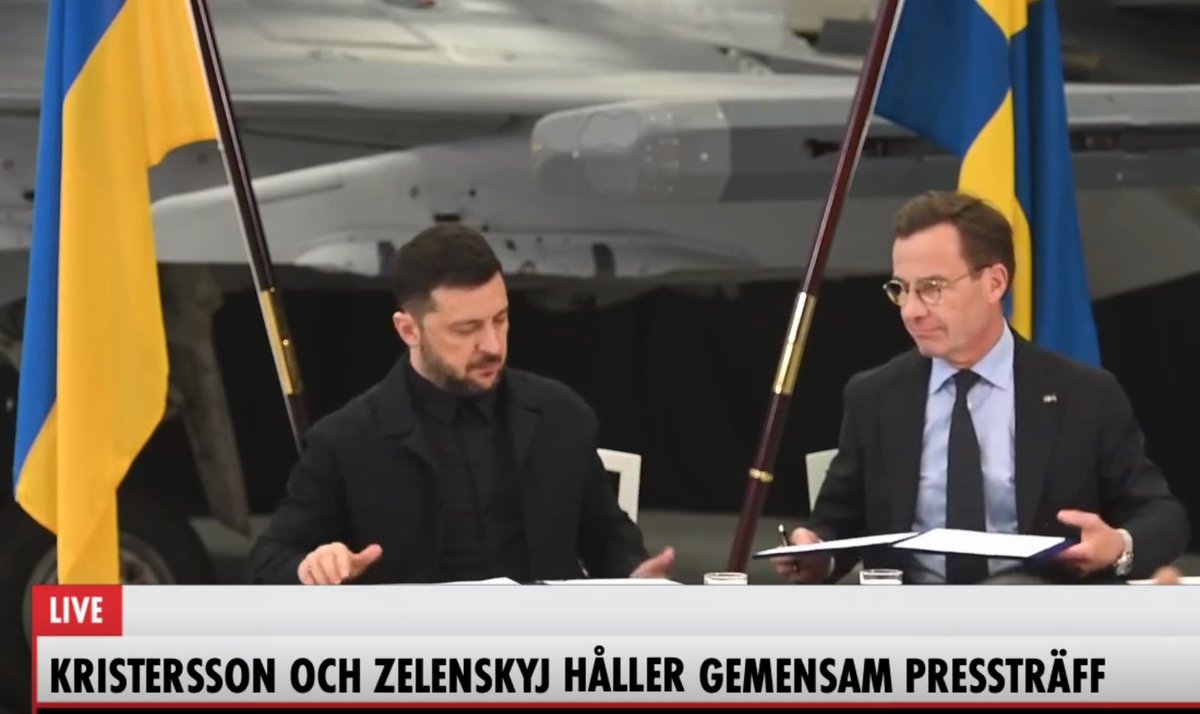 Zelensky and Swedish Prime Minister Ulf Kristersson Zelensky and Swedish Prime Minister Ulf Kristersson