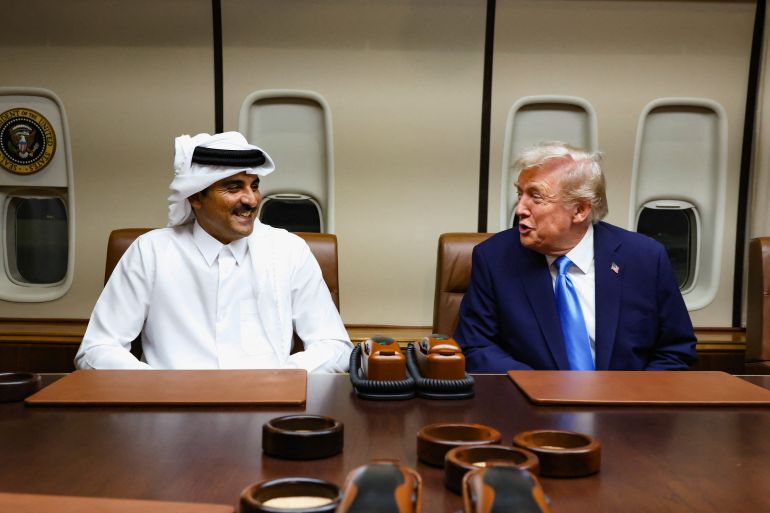 Trump held a meeting with Qatar's Emir Sheikh Tamim bin Hamad Al Thani Trump held a meeting with Qatar's Emir Sheikh Tamim bin Hamad Al Thani